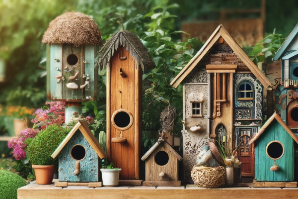 Feathered Friends: Elevate Your Garden with Artistic Birdhouses
