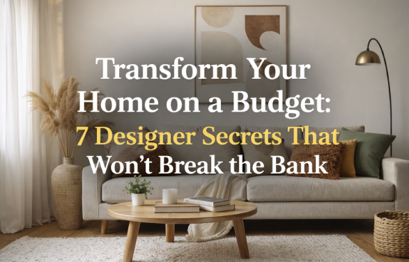 Transform Your Home on a Budget: 7 Designer Secrets That Won't Break the Bank