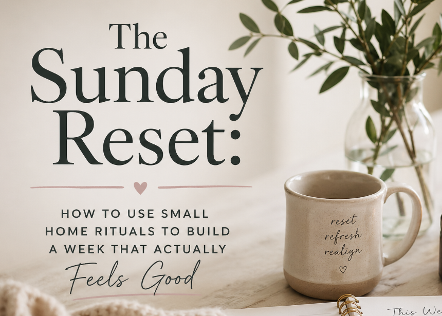 The Sunday Reset: How to Use Small Home Rituals to Build a Week That Actually Feels Good